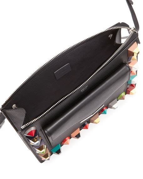 fendi mini studded pouch|Fendi pouch sale.